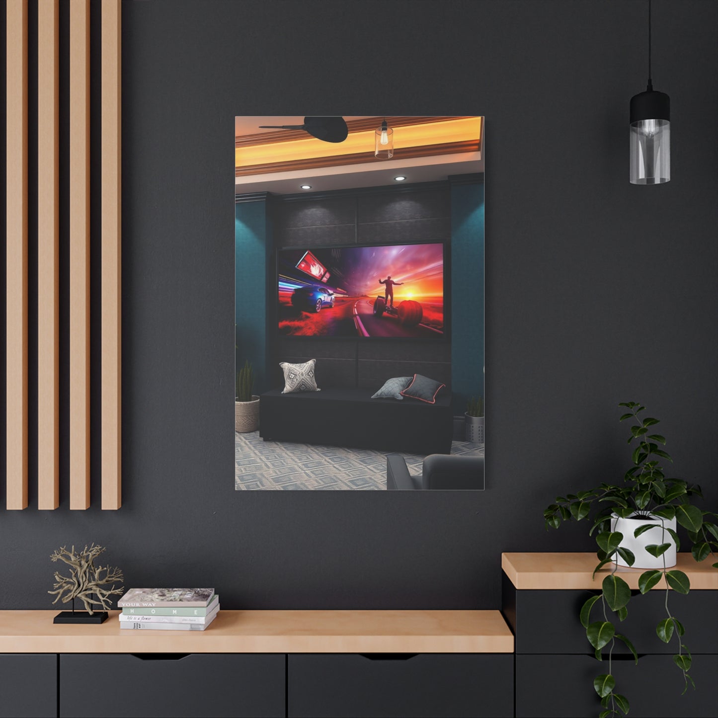 Home Theatre Decor Art Supreme Canvas Wall Art & Canvas Print