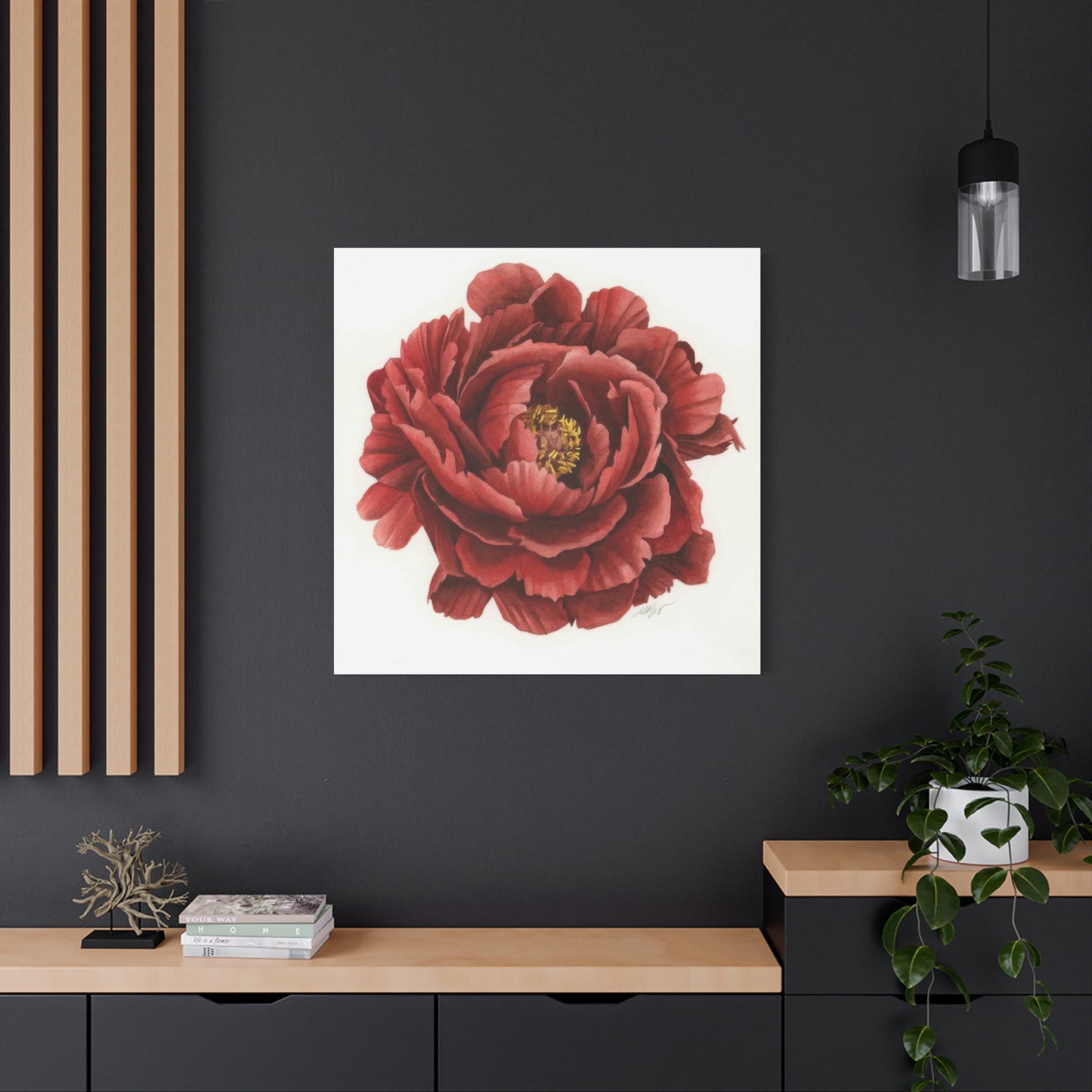Grace Popp Red Flower Head Wall Art & Canvas Prints