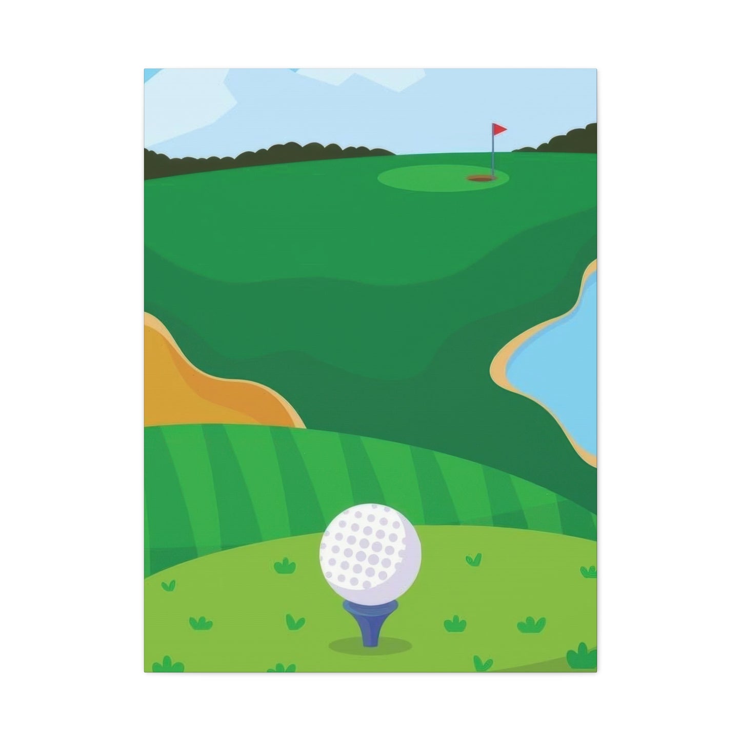 Golf Course Ball Wall Art & Canvas Prints