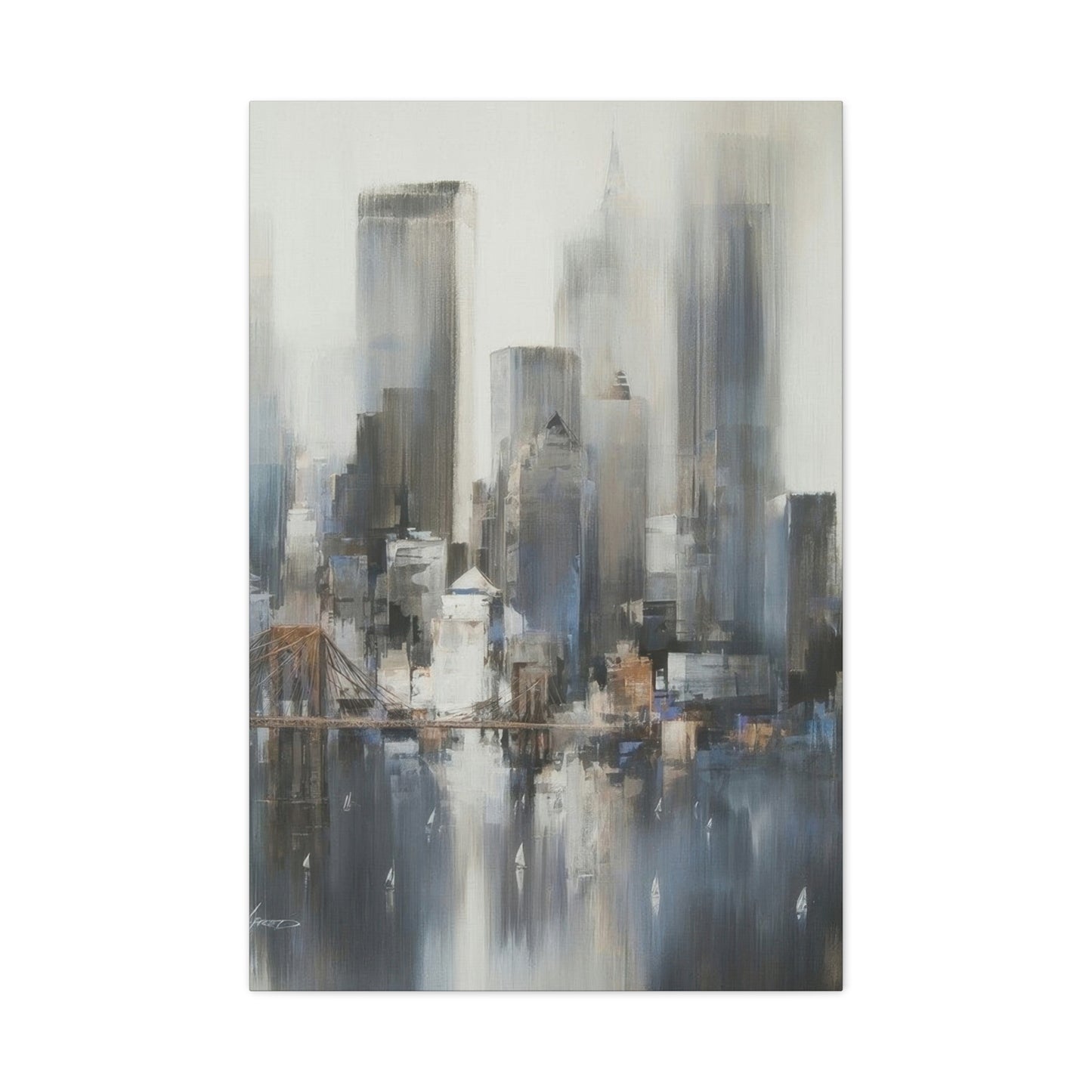 City Grey Wall Art & Canvas Prints