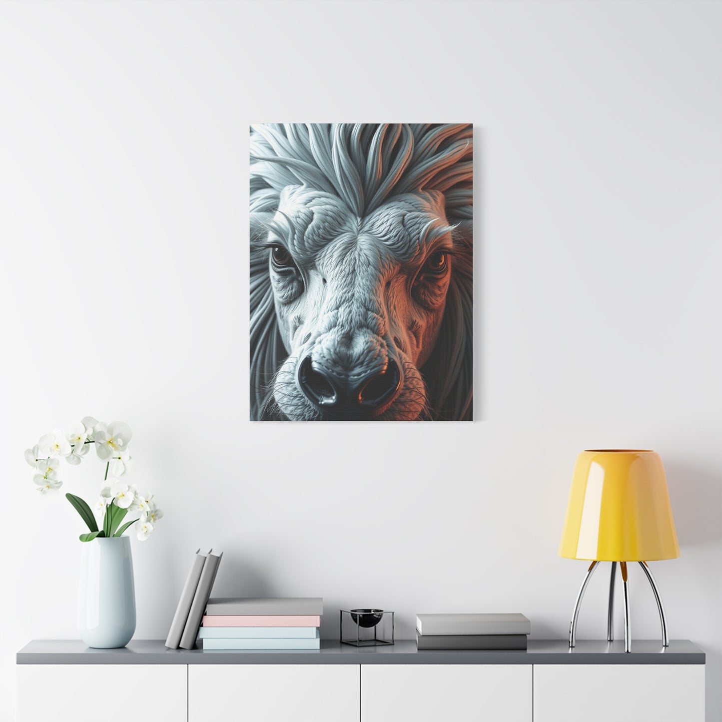 Gray & White Art Canvas Art 2 Wall Art & Canvas Print