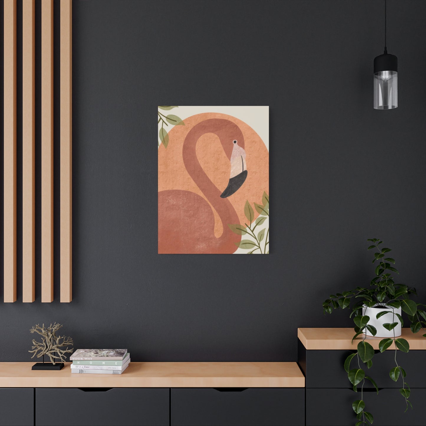 Flamingo Earth Tones Wall Art & Canvas Prints