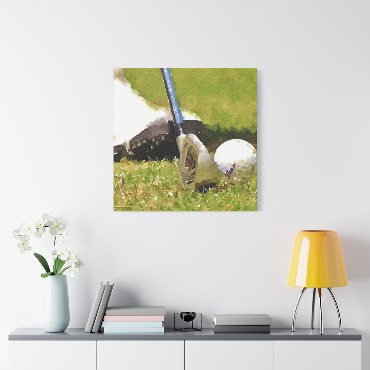 Golf Club Ball Closeup Wall Art & Canvas Prints
