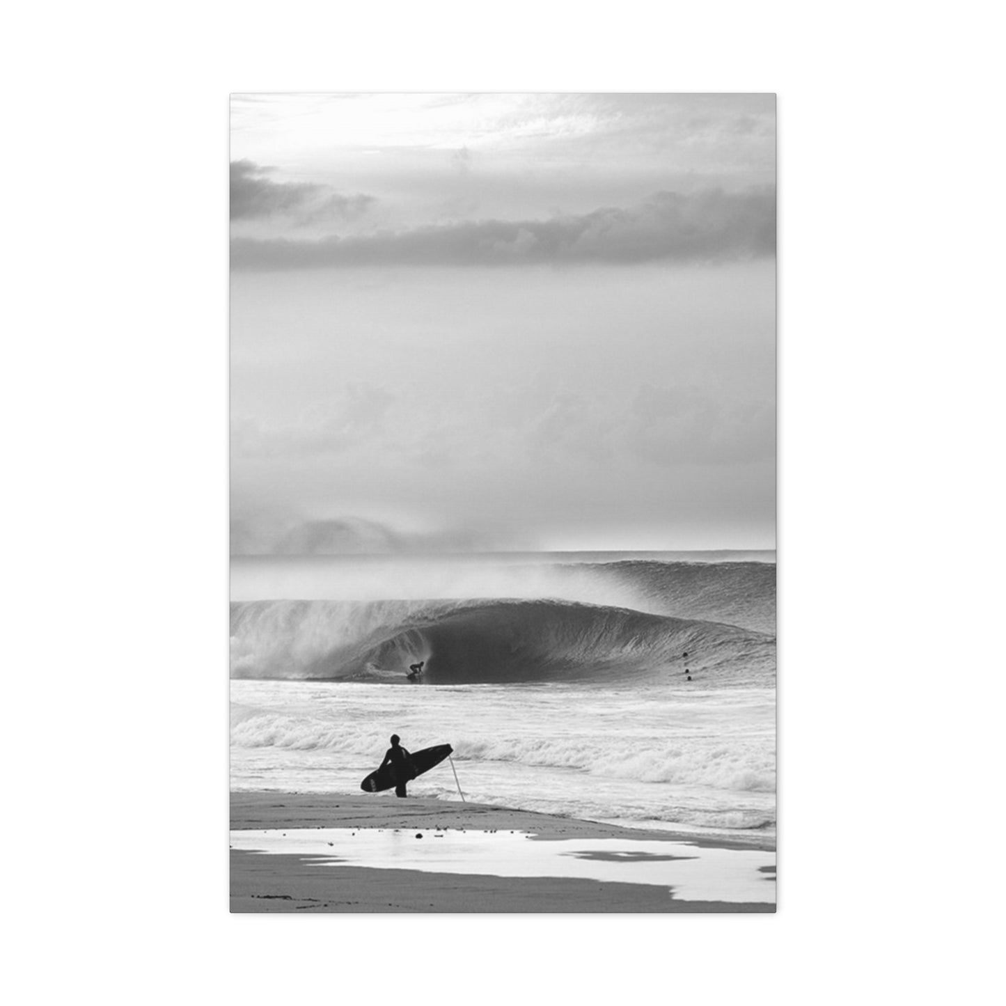 Black & White Surfing Photo Wall Art & Canvas Prints