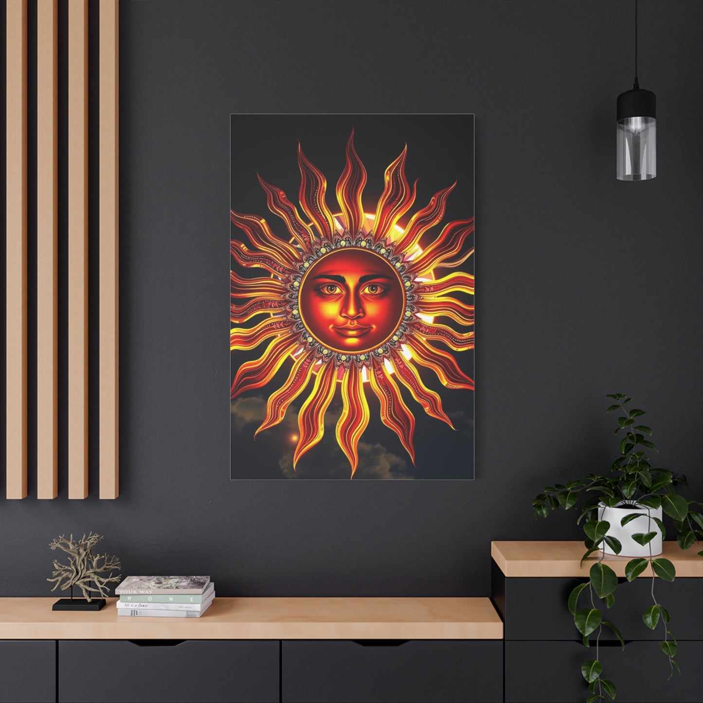 Solar Nocturne Elegance wall art & canvas print