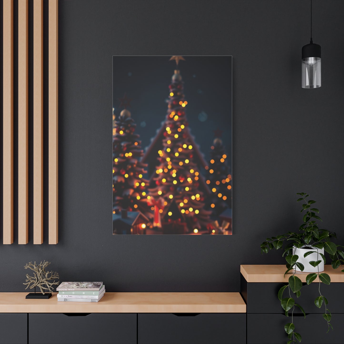 Vision Black Christmas Art Art Wall Art & Canvas Print