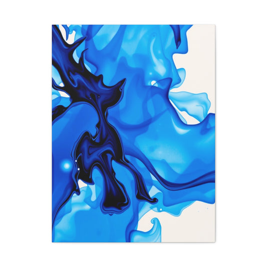 Supreme Collection Blue Abstract Art Wall Art & Canvas Print