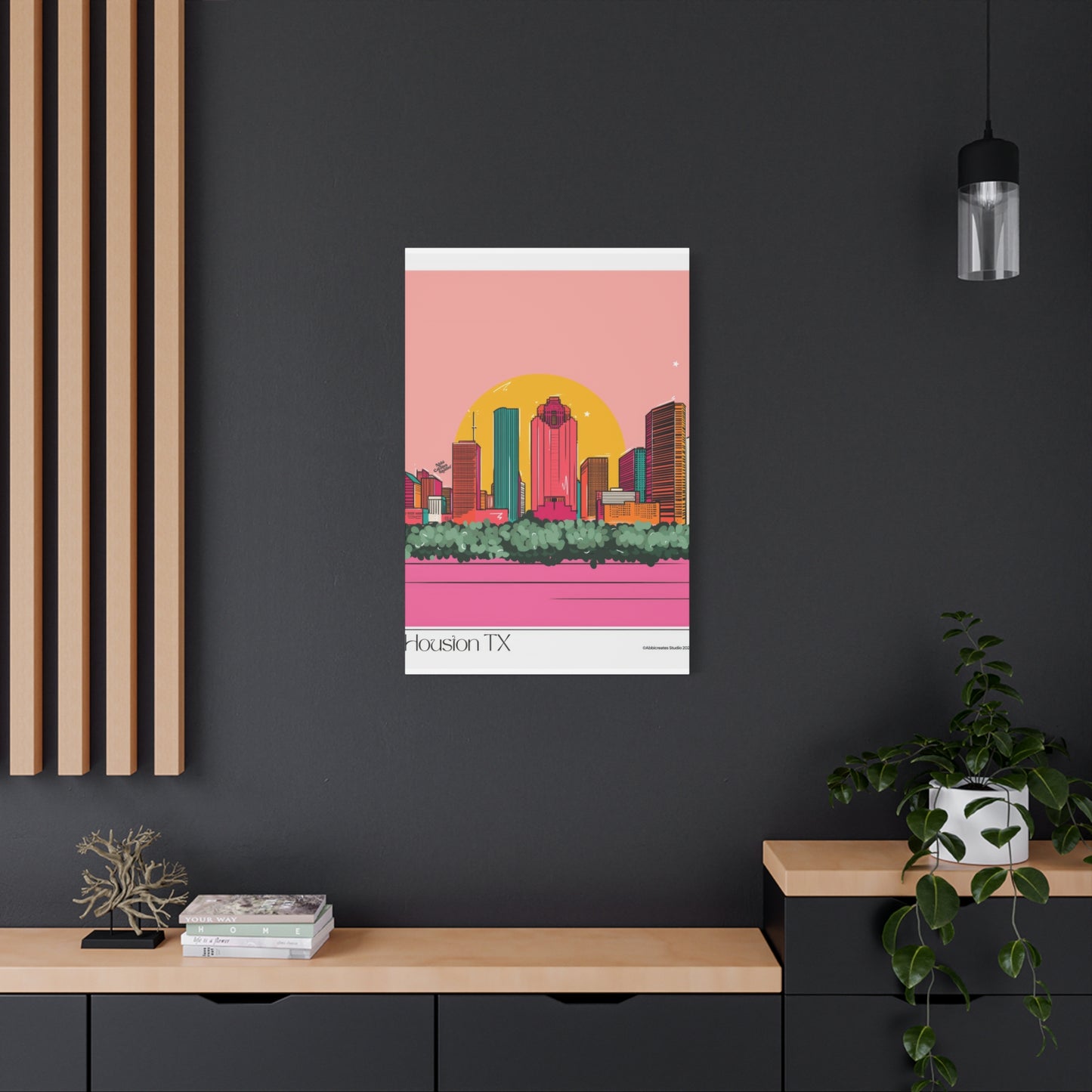 Houston Skyline Abbicreates Wall Art & Canvas Prints