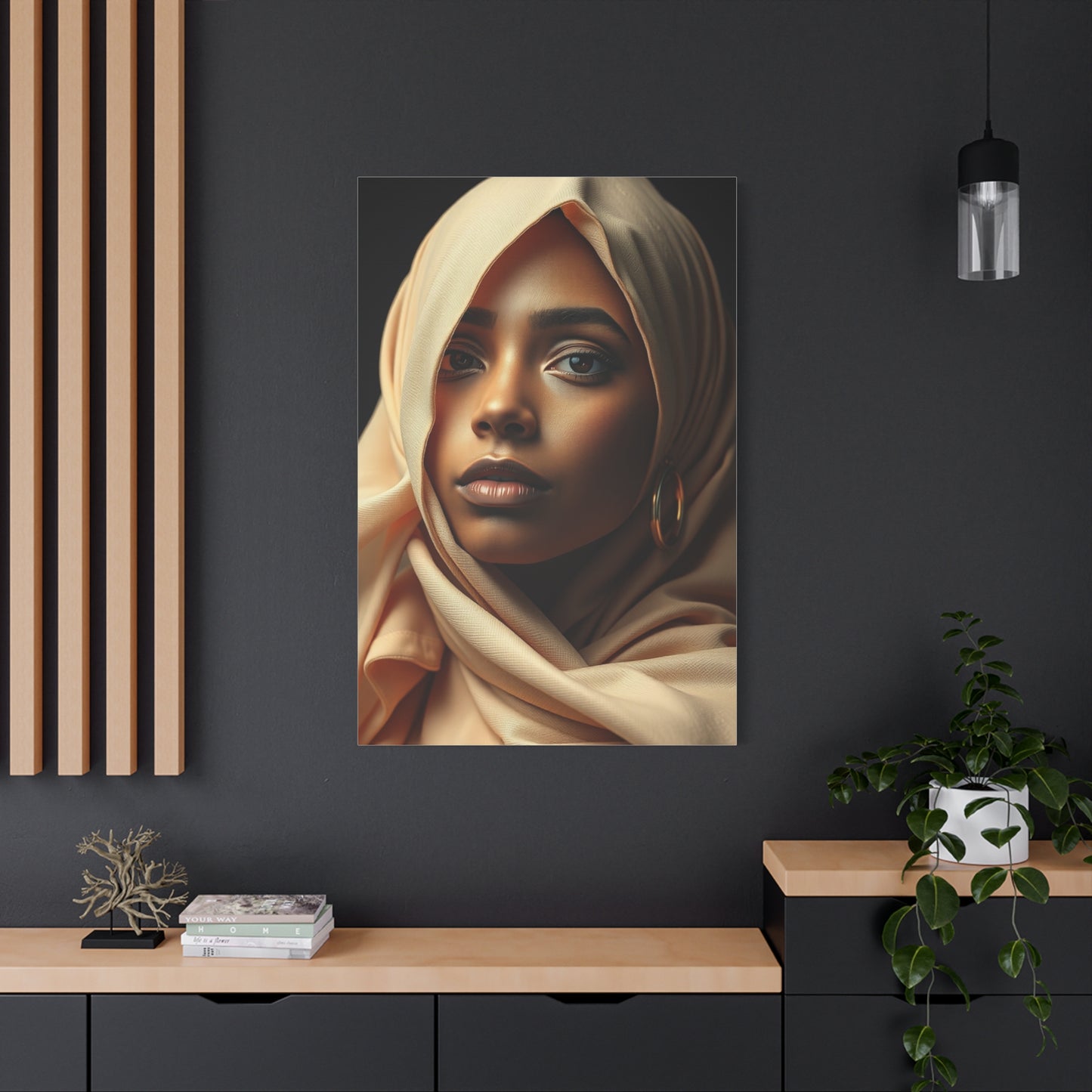 Masterpiece Black & Beige Art Vision Wall Art & Canvas Print