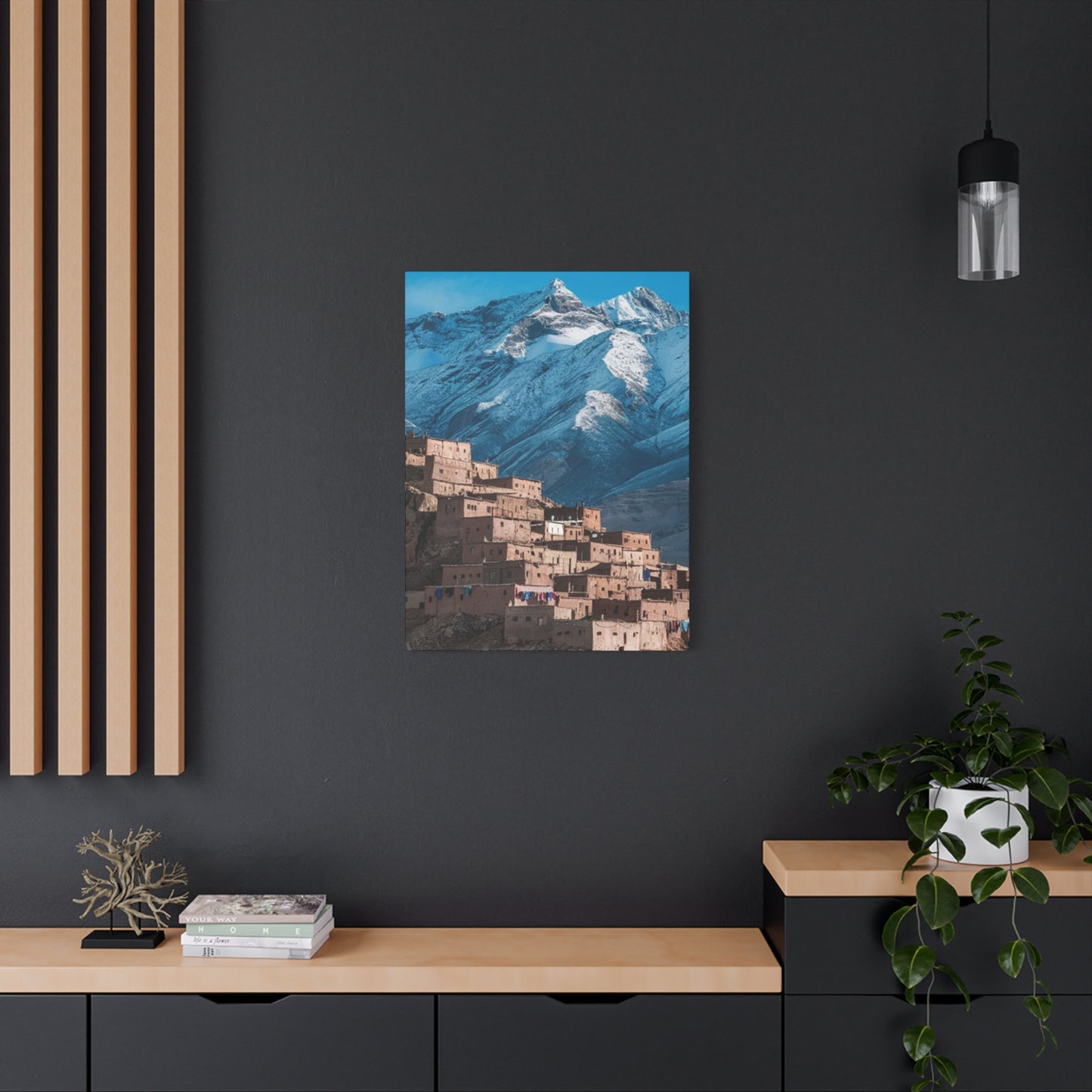 Snowy Mountain & Monastery Wall Art & Canvas Prints