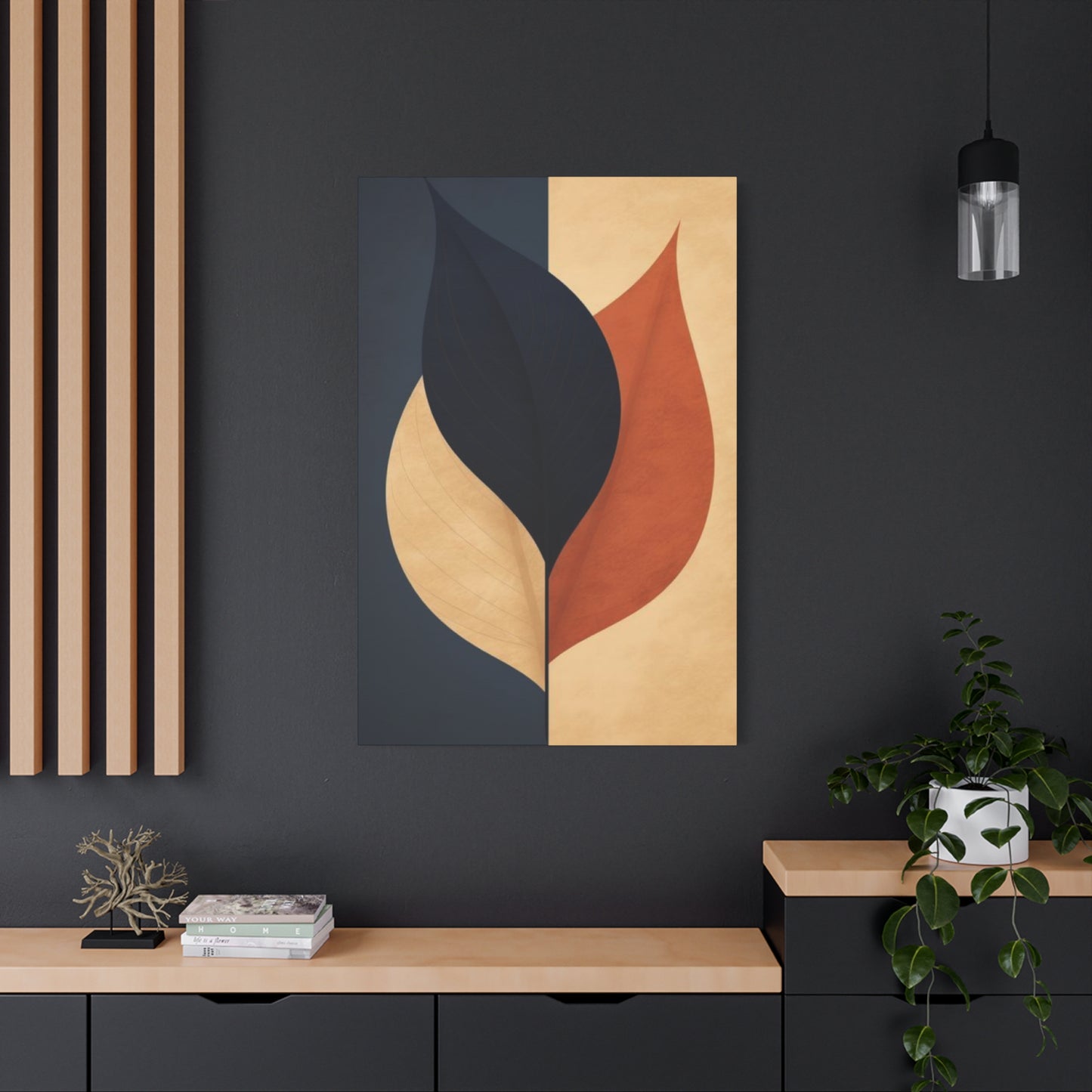 Three Leaves Entryway Wall Art & Canvas Prints