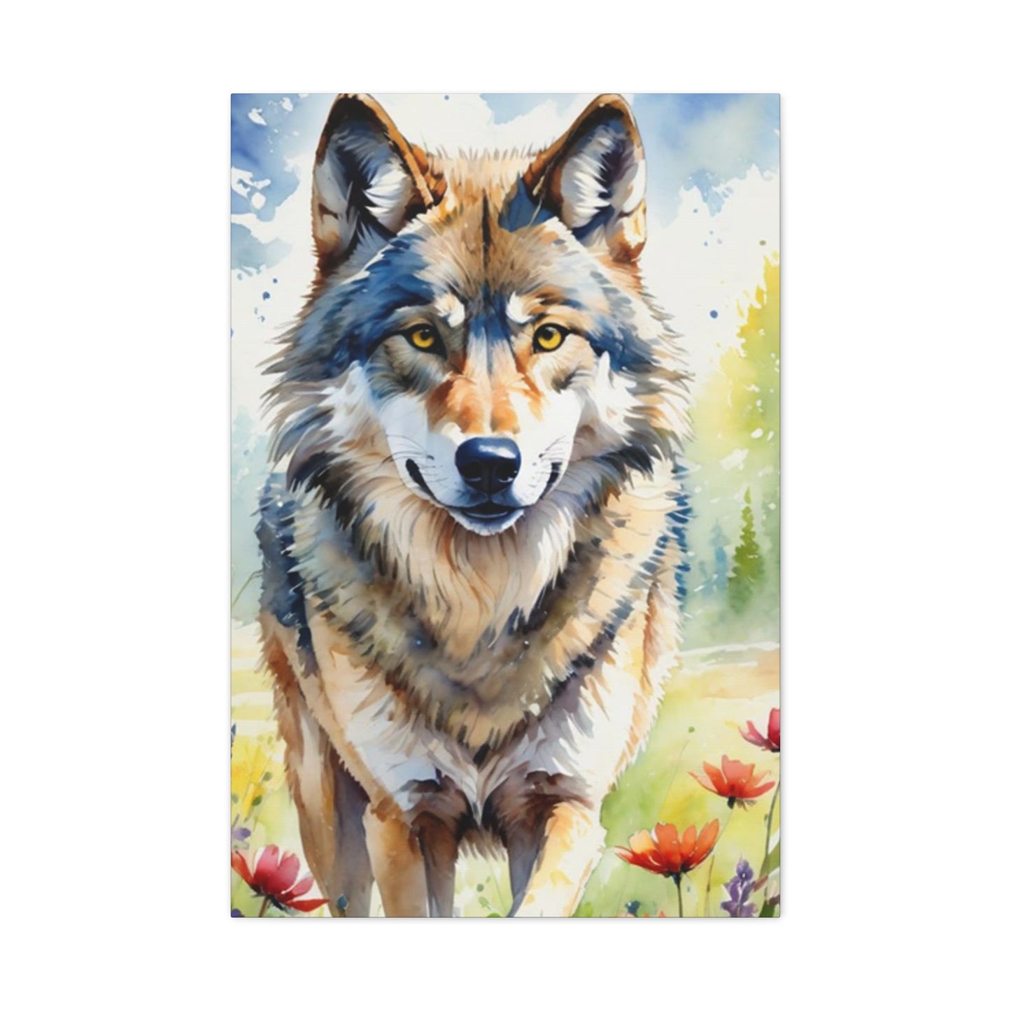 Wild Wolf Painting Wall Art & Canvas Prints