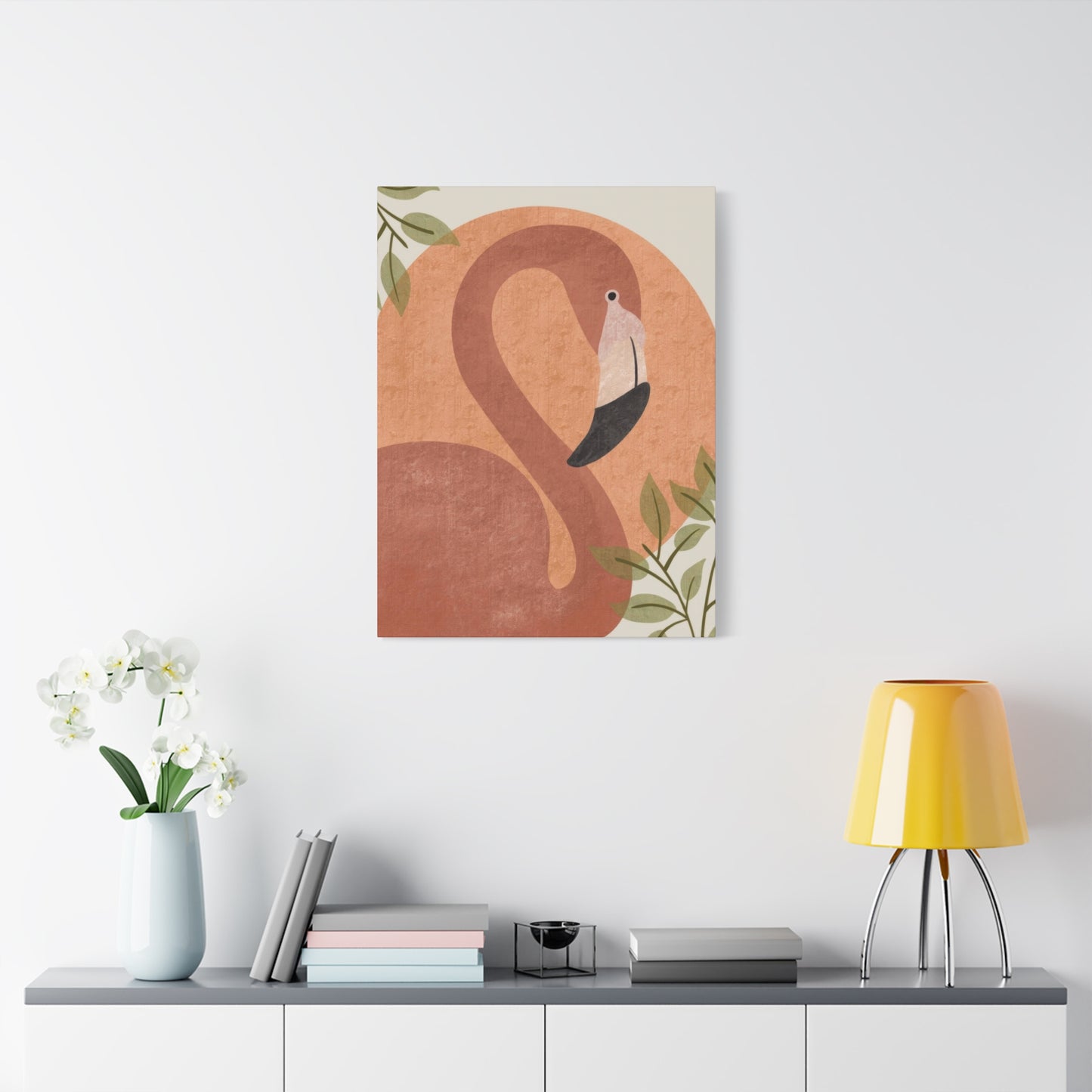 Flamingo Earth Tones Wall Art & Canvas Prints