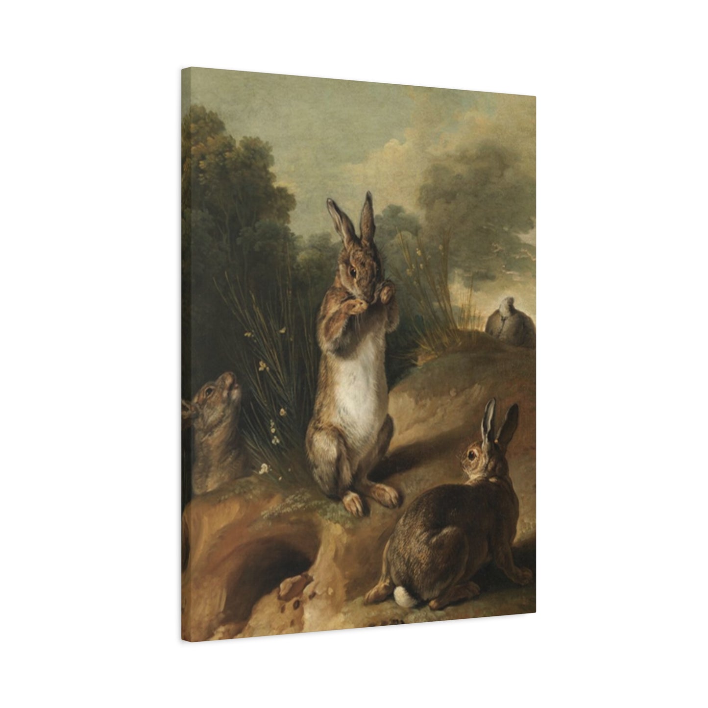Rabbit In Wild Painting Wall Art & Canvas Prints
