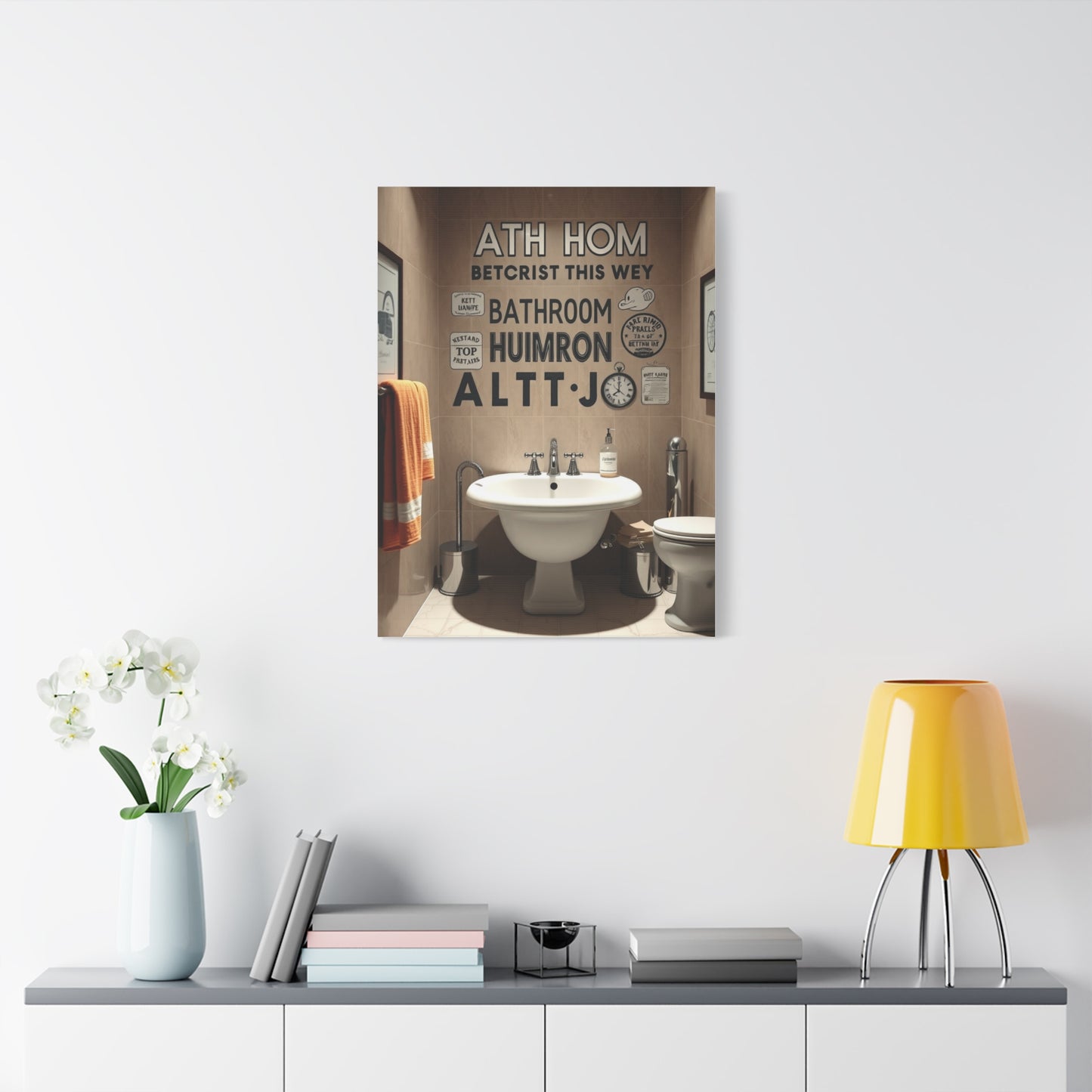 Supreme Bathroom Humor Art Collection Wall Art & Canvas Print