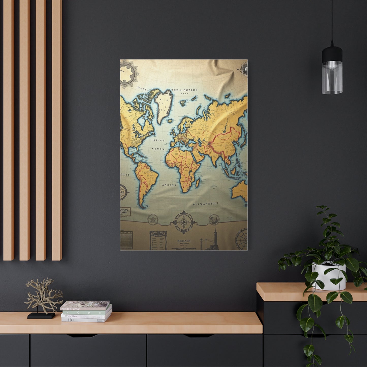 Masterpiece Antique Maps Art Vision Wall Art & Canvas Print