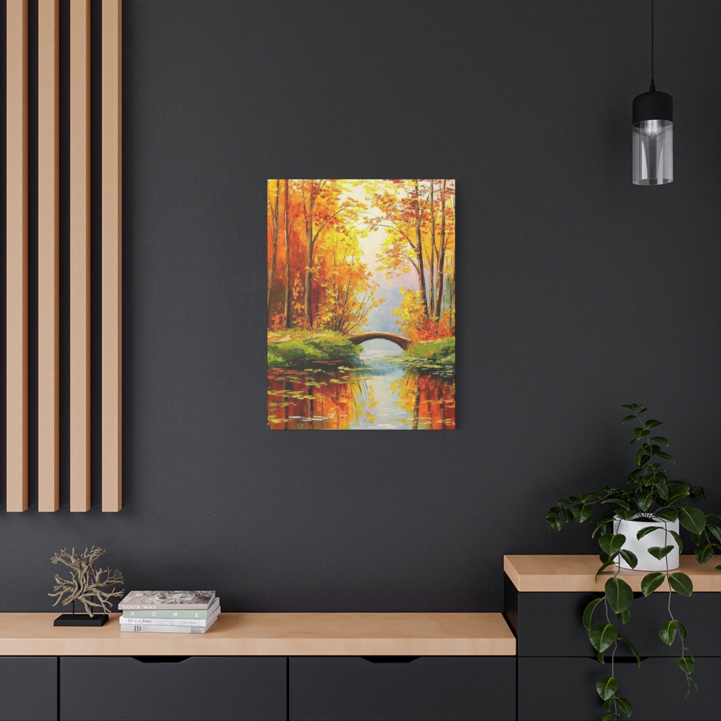 Wooden Bridge In Forest Wall Art & Canvas Prints
