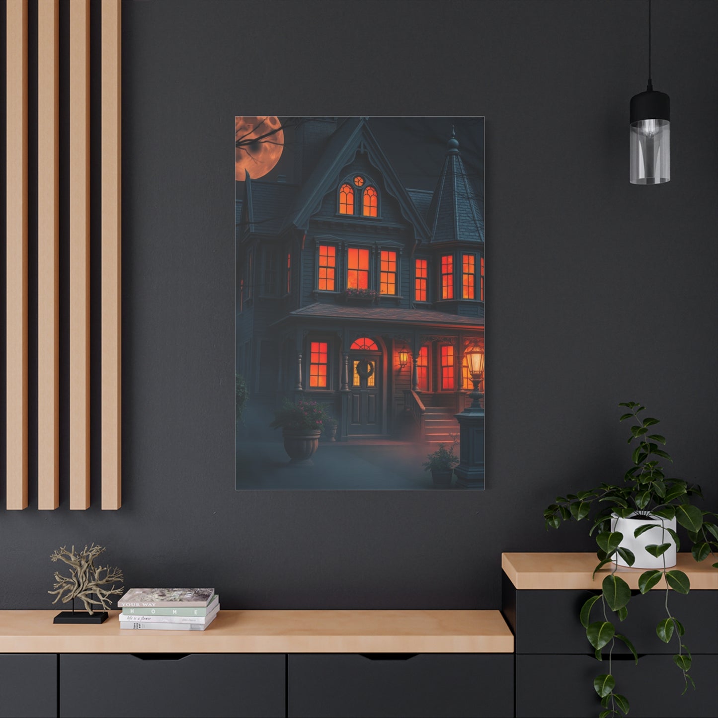 Haunted House Art Luxury Canvas Wall Art & Canvas Print