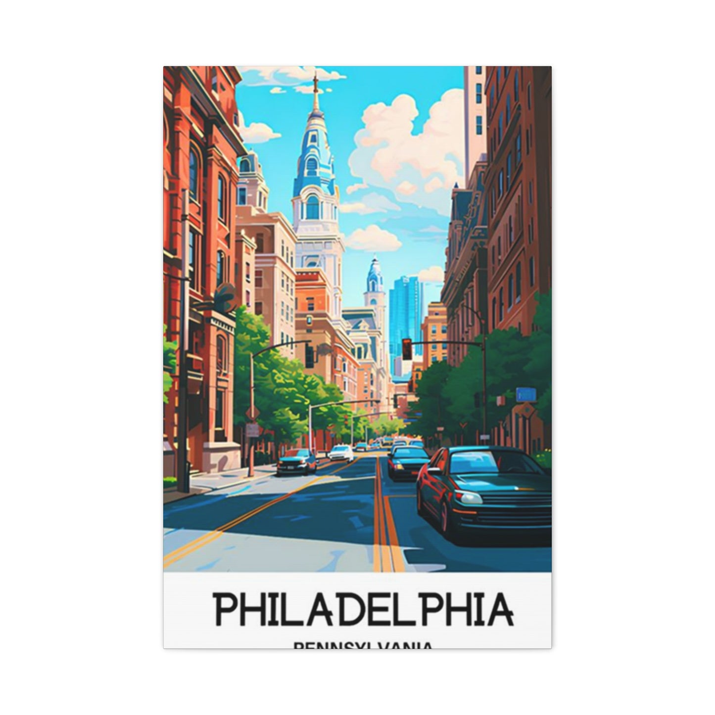 Philadelphia Pennsylvania Poster Wall Art & Canvas Prints