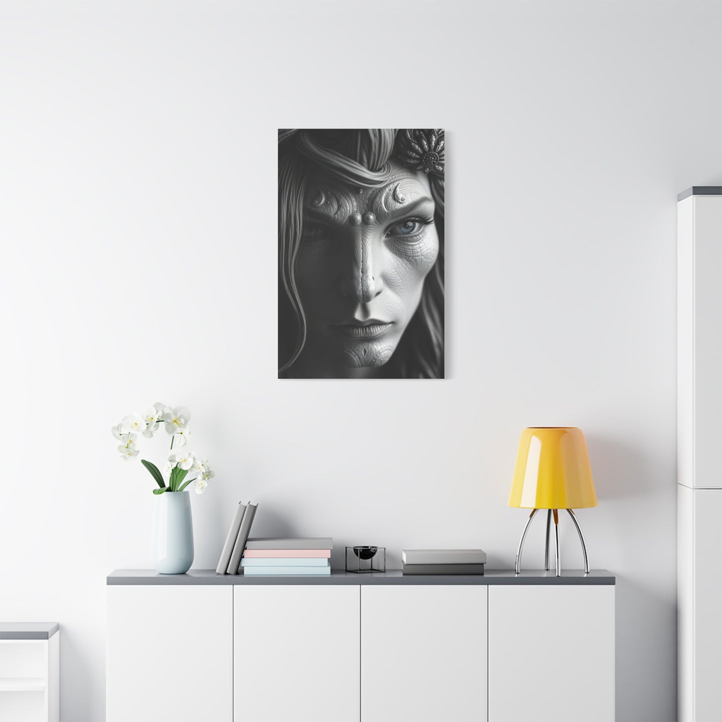 Gray & White Art Canvas Art 6 Wall Art & Canvas Print