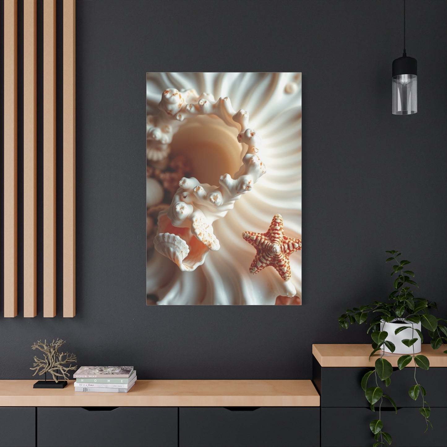 Sea Shell Art Refined Canvas Wall Art & Canvas Print