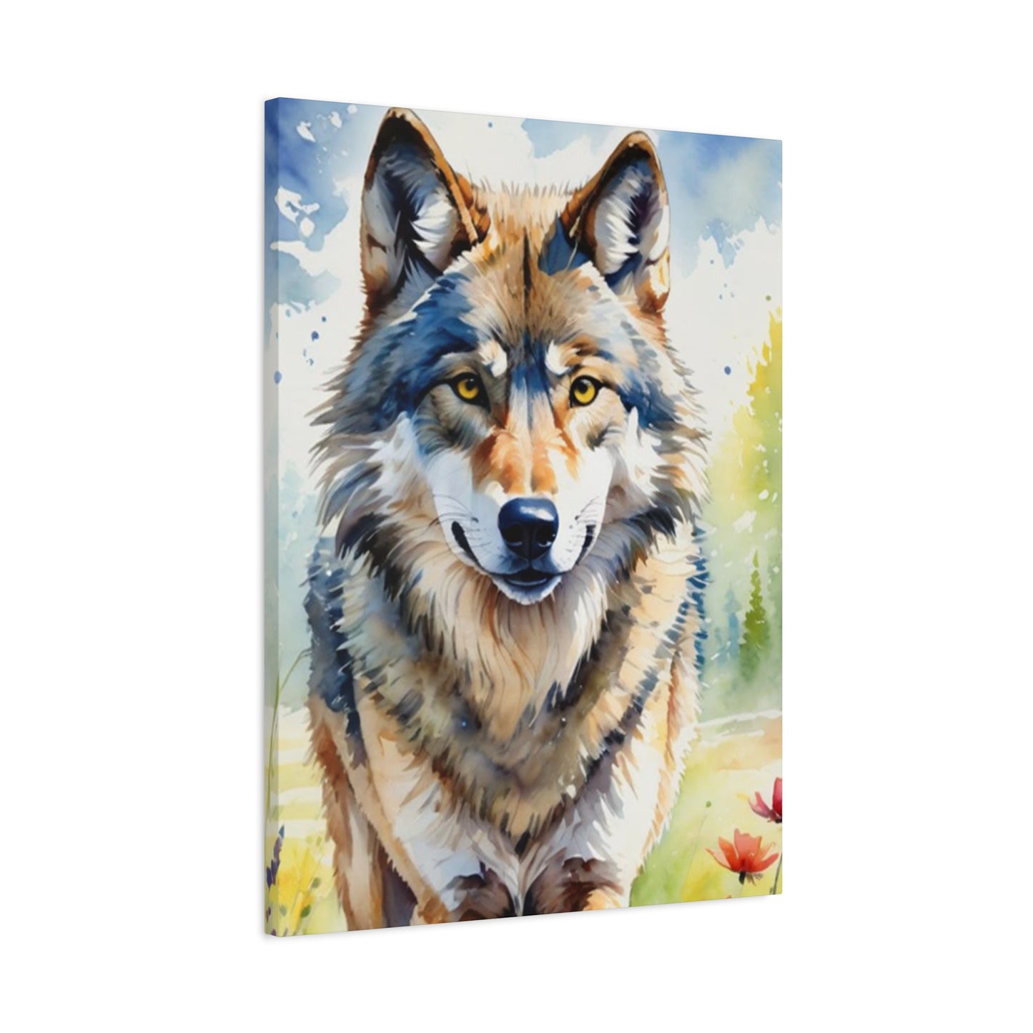 Wild Wolf Painting Wall Art & Canvas Prints