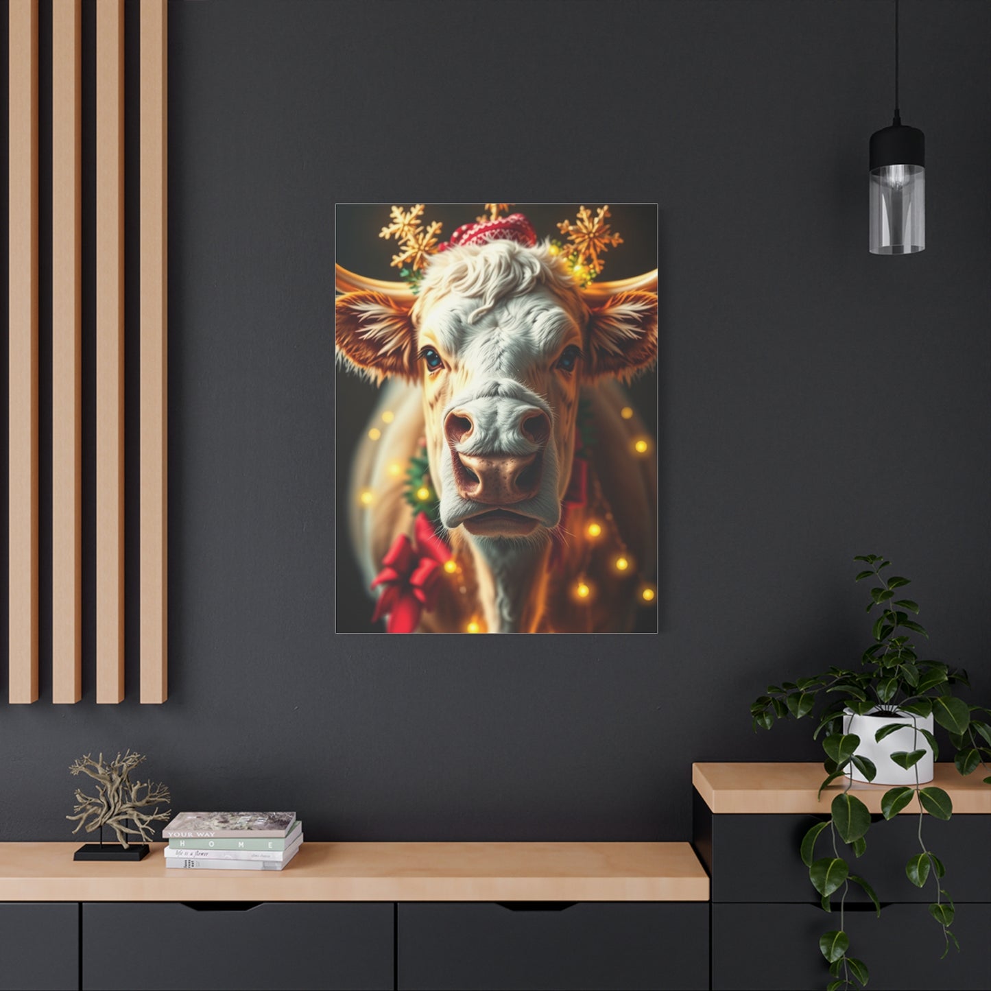 Jubilant Cattle Wonderland Art wall art & canvas print