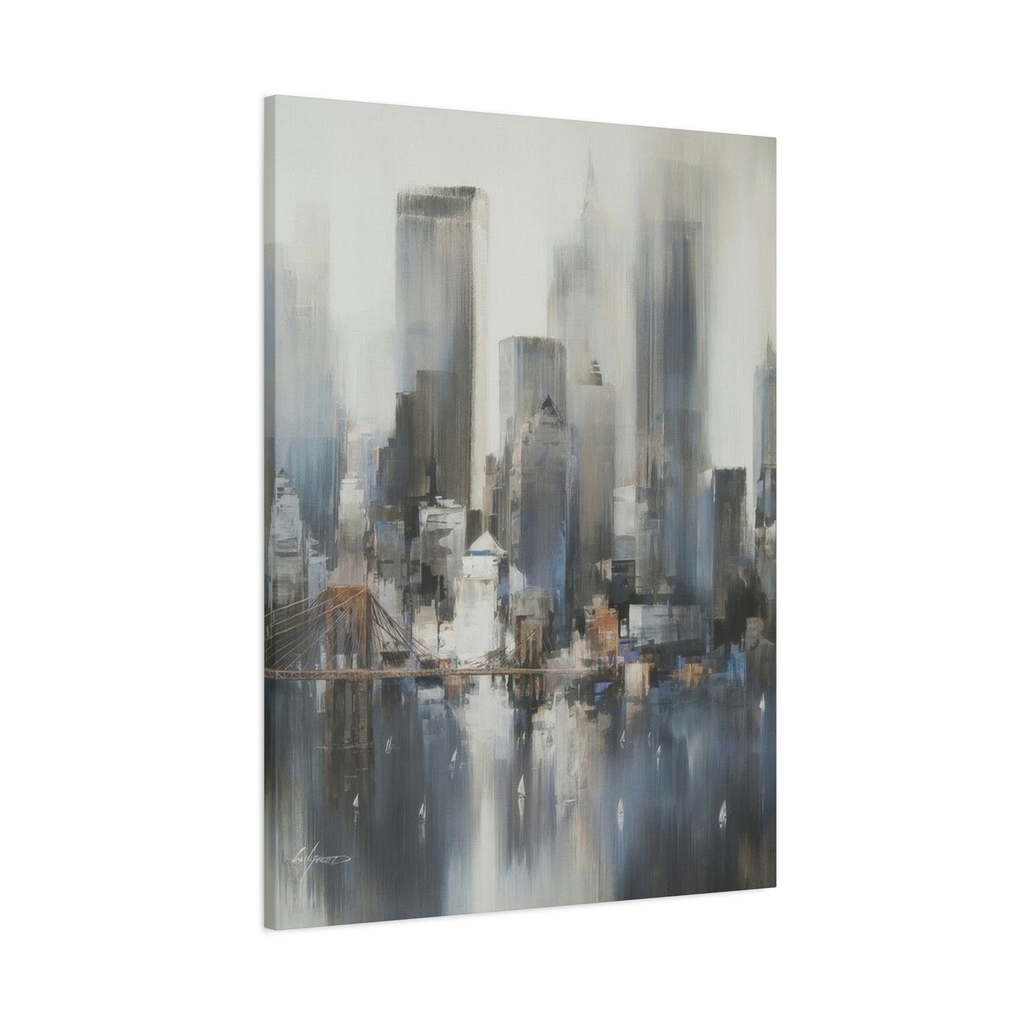 City Grey Wall Art & Canvas Prints