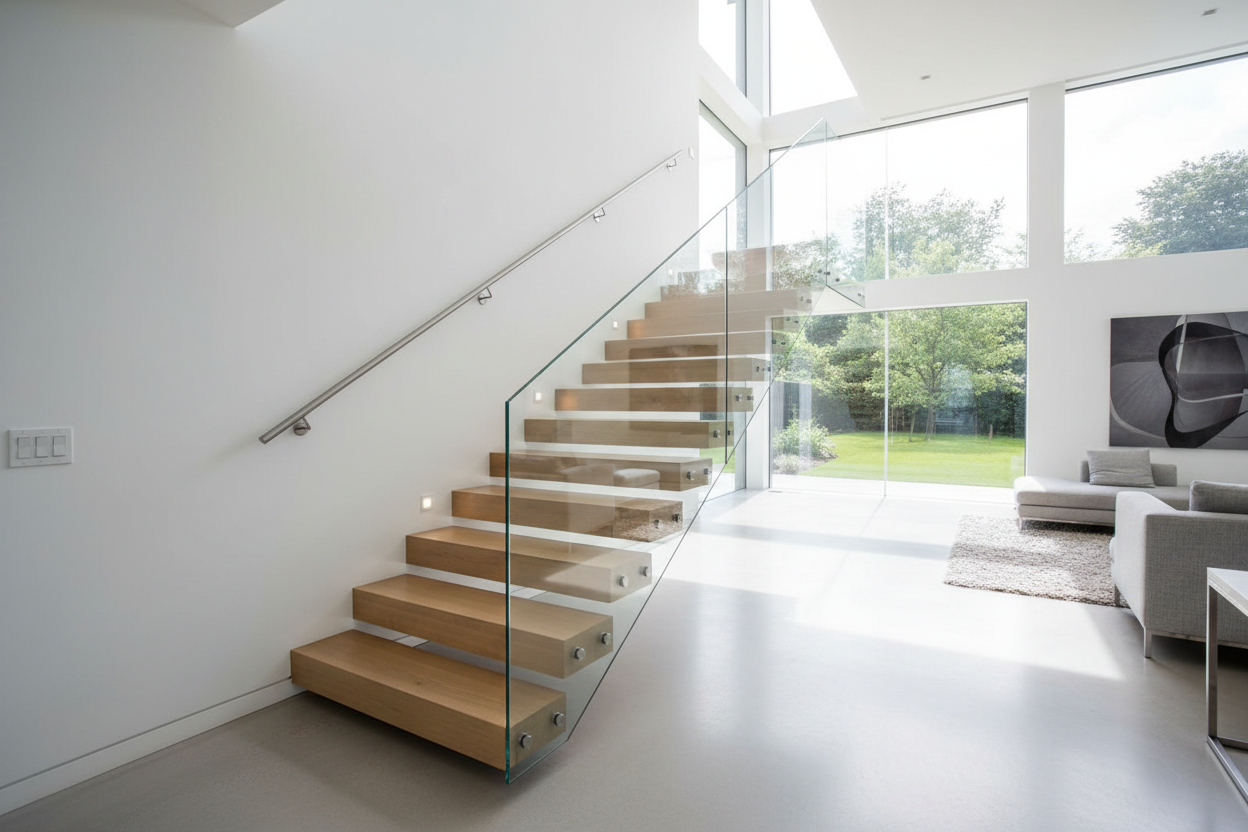 10 Stunning Modern Floating Stair Designs to Elevate Your Home Interio ...