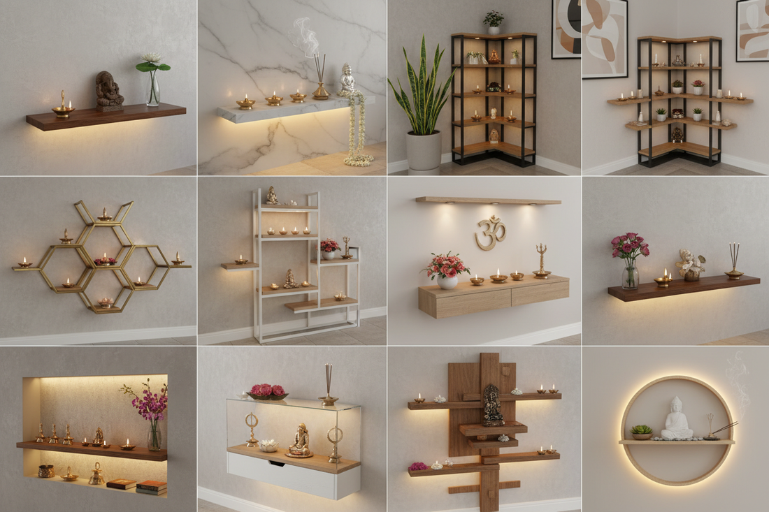 10 Stylish Modern Pooja Shelves to Invite Positivity and Peace