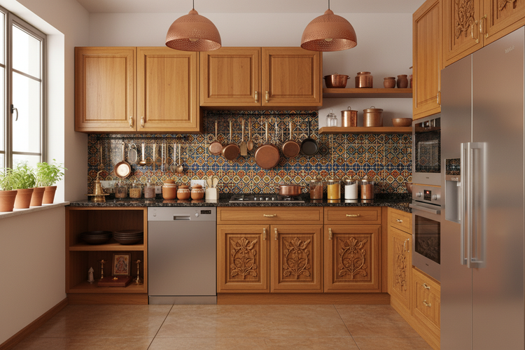 11 Best Indian Kitchen Interior Design Ideas for a Functional Home ...