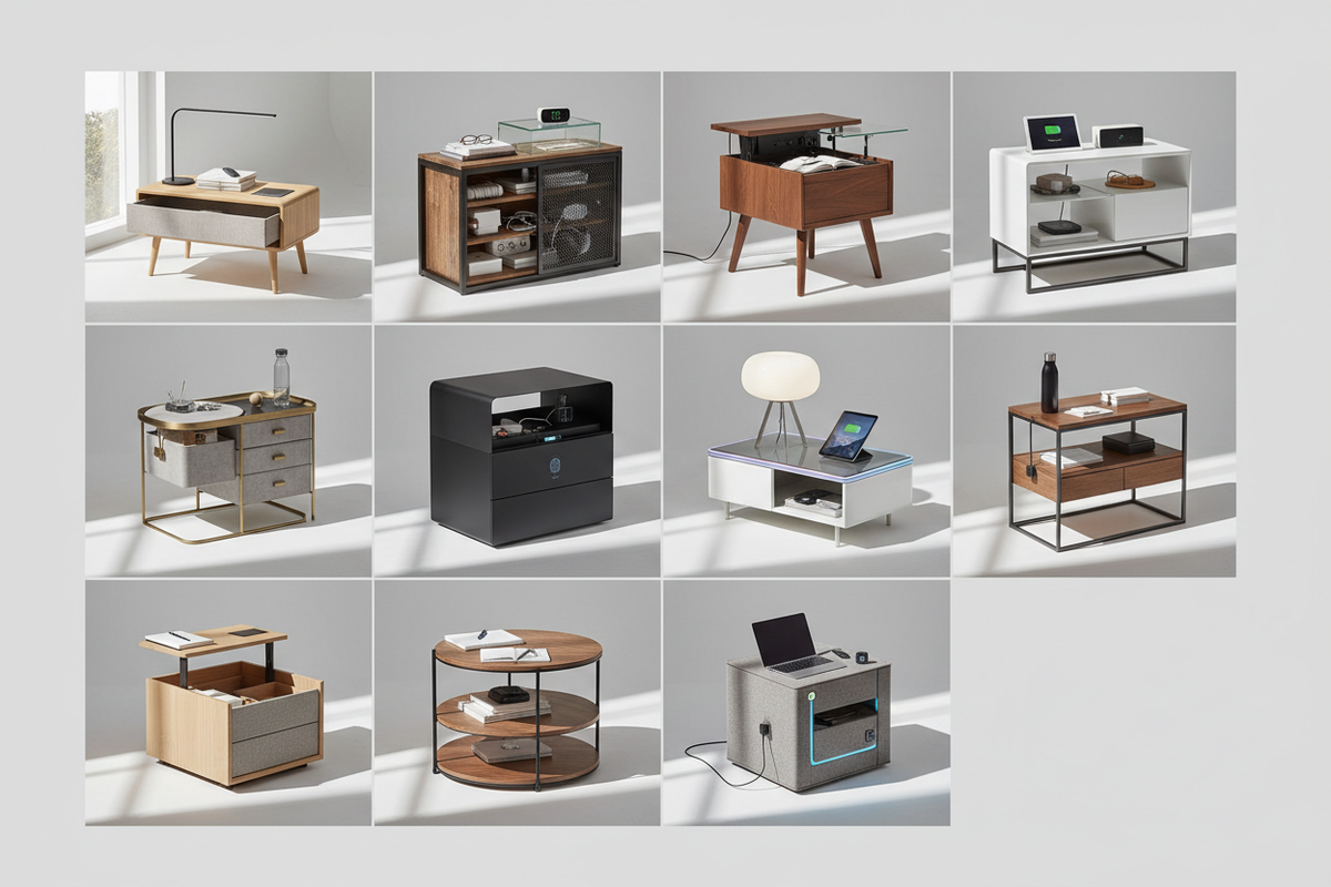 11 Smart Bedside Table Designs to Keep Everything Within Reach