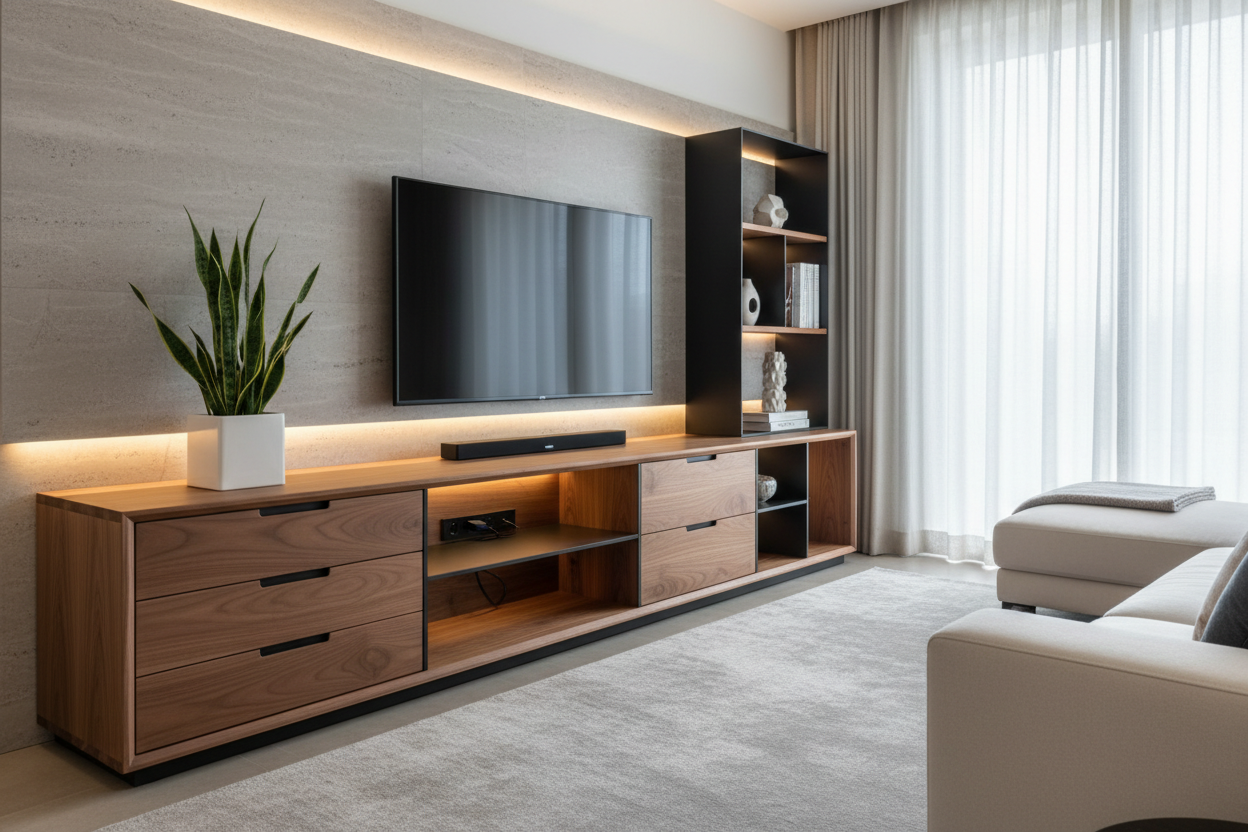 11 TV Stand Designs That Combine Style, Storage, and Sophistication ...