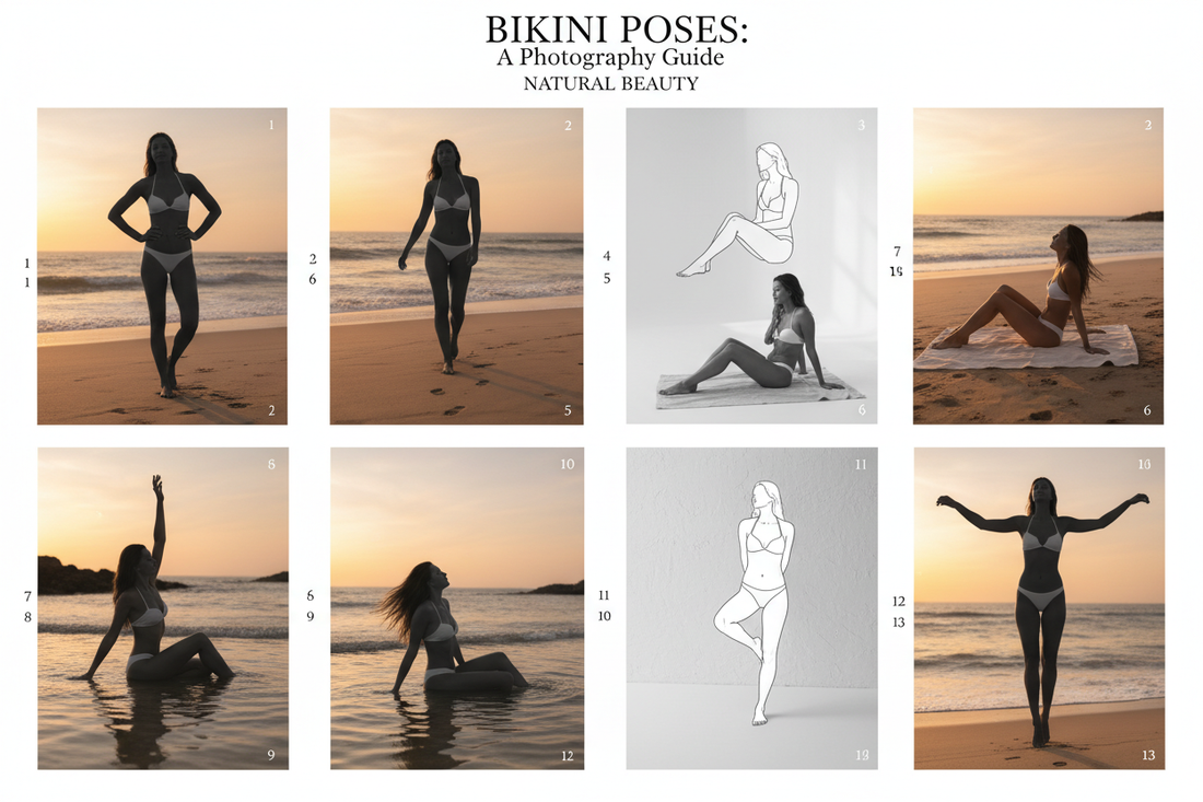 13 Bikini Photoshoot Poses That Highlight Natural Beauty
