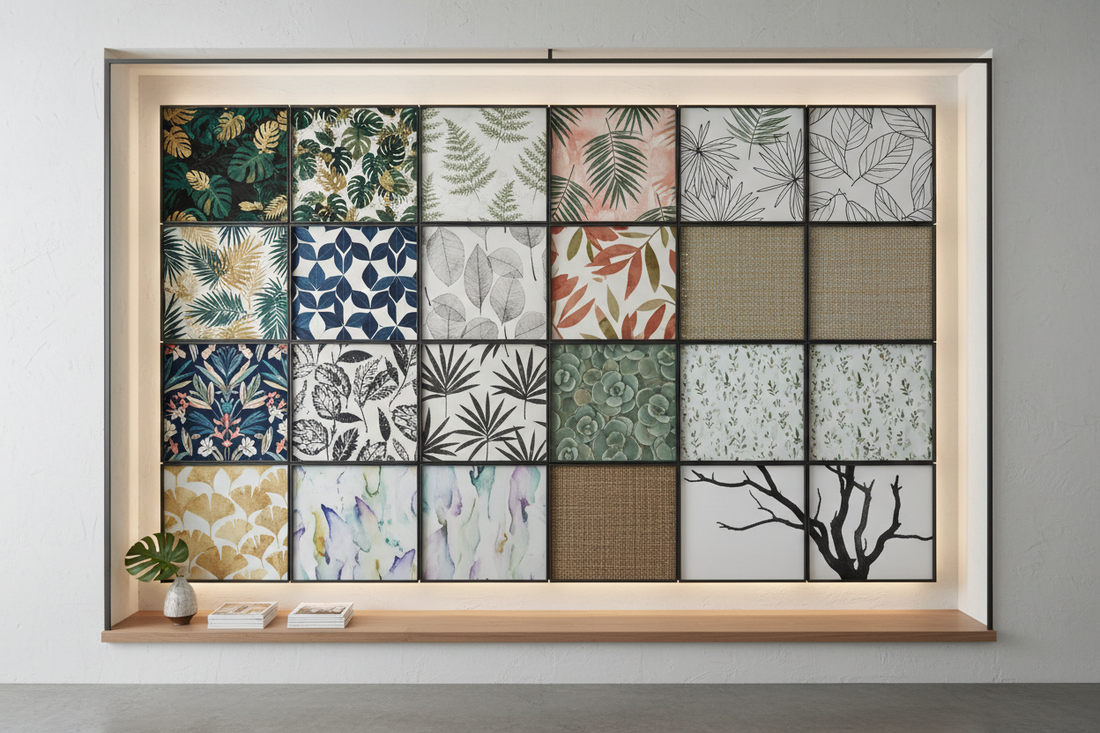 16 Exquisite Botanical Wall Covering Patterns for Contemporary Interior Aesthetics