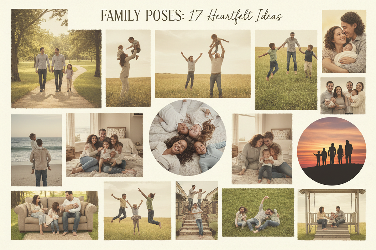 17 Creative Family Photography Poses for Natural and Memorable Portraits