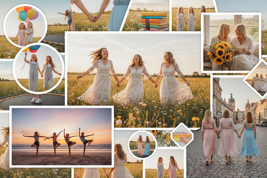 17 Fun and Creative Photoshoot Ideas for Sisters of All Ages