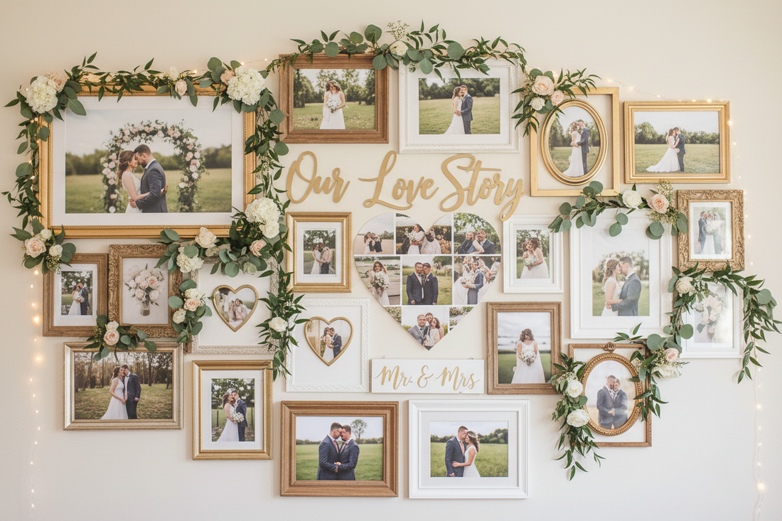 18 Unique Wedding Photo Wall Ideas to Showcase Your Love Story