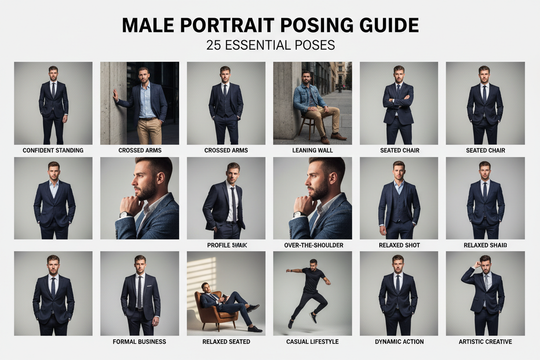 25 Ultimate Male Posing Ideas for Captivating Portraits