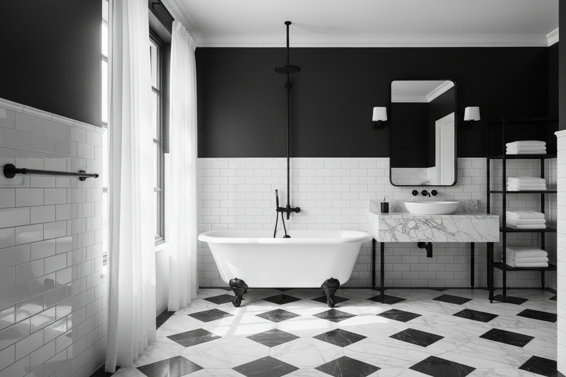 30 Stunning Black and White Bathroom Ideas for a Timeless Look