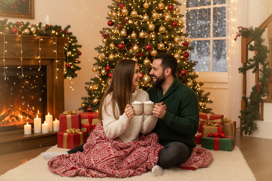 32 Heartwarming and Playful Holiday Photoshoot Ideas for Couples