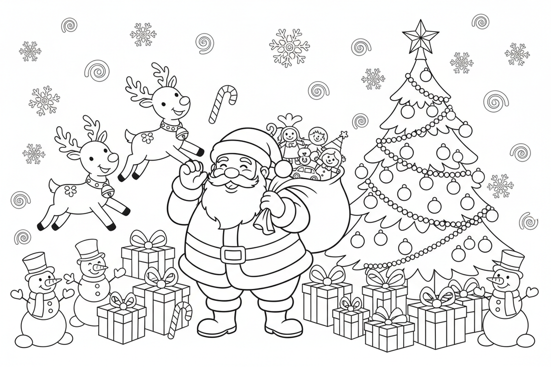 35 Fun Christmas Coloring Pages Perfect for Kids