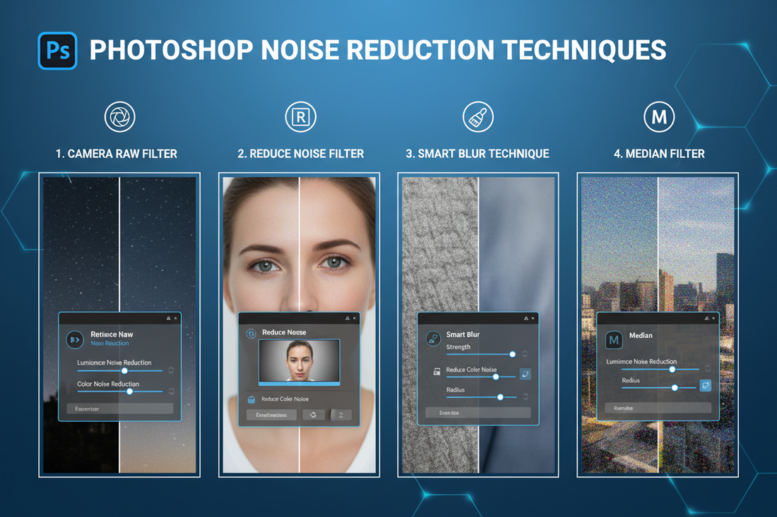 4 Effective Techniques to Minimize Noise in Photoshop
