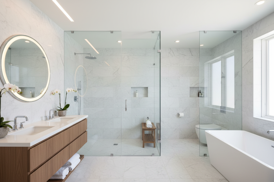 6 Breathtaking Bathroom Glass Partition Ideas to Transform Your Space