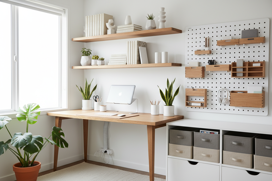 6 Easy Yet Genius Home Office Organization Tips That Will Transform Your Workspace