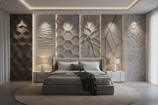 6 Gorgeous 3D Wall Tile Inspirations to Make Your Bedroom Stand Out