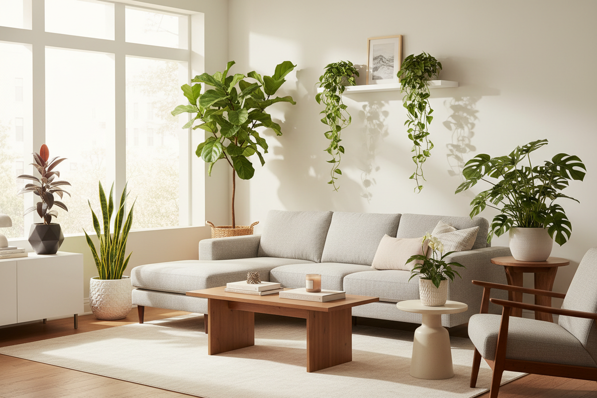 6 Indoor Plants That Will Breathe Life into Your Living Room