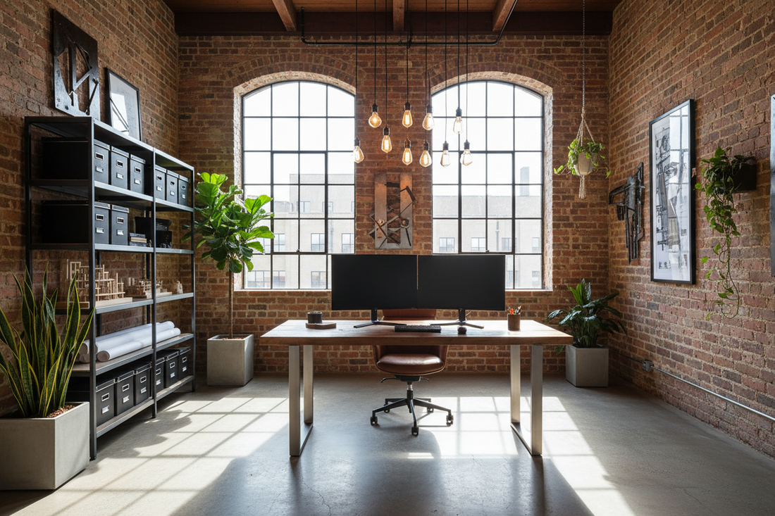 6 Ingenious Methods to Enhance Visual Appeal in Your Industrial Style Workspace