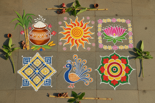 6 Simple Pongal Rangoli Designs to Brighten Your Festive Mood