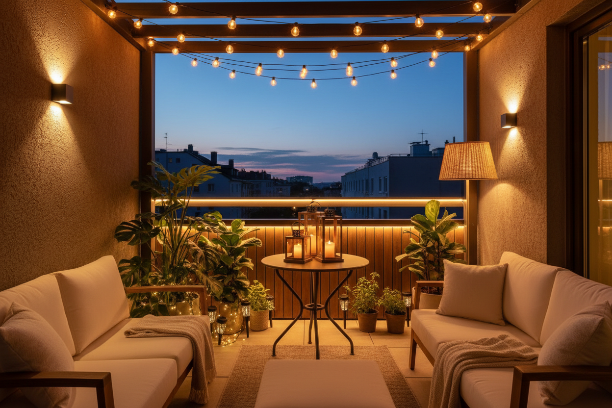7 Balcony Lighting Ideas That Instantly Upgrade Your Outdoor Space ...